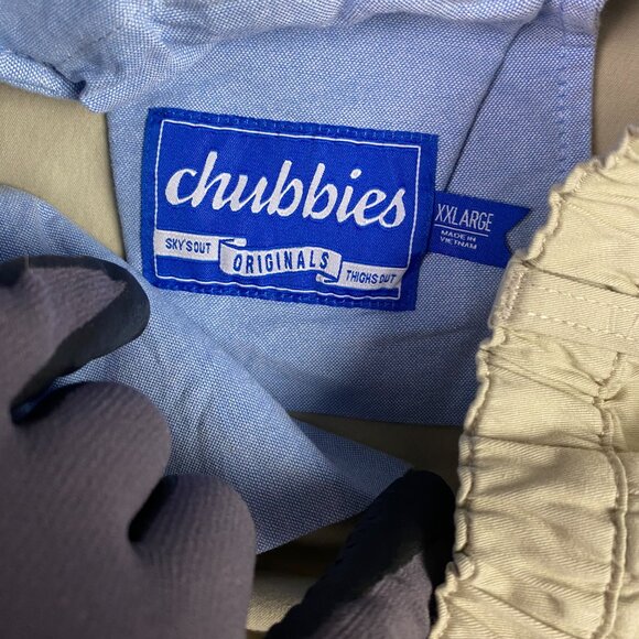 Chubbies Shorts Men's XXL Khaki Beige The Khakinators 7" Originals Stretch Twill - Picture 10 of 15